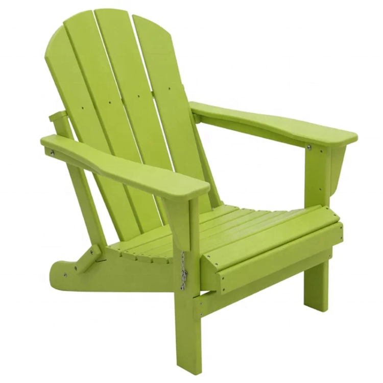 High Quality Waterproof Outdoor All Weather Patio Lawn Folding HDPE Plastic Adirondack Chair