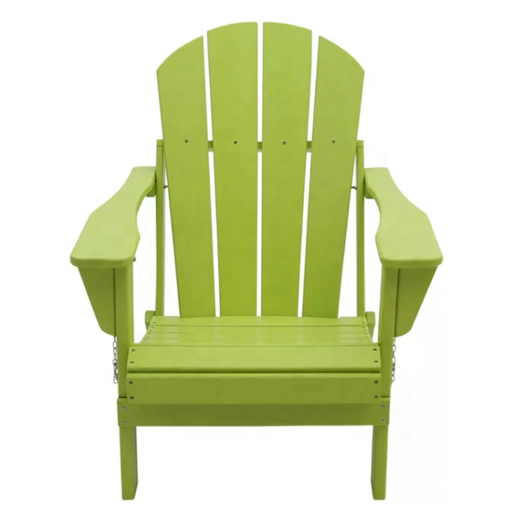 High Quality Waterproof Outdoor All Weather Patio Lawn Folding HDPE Plastic Adirondack Chair