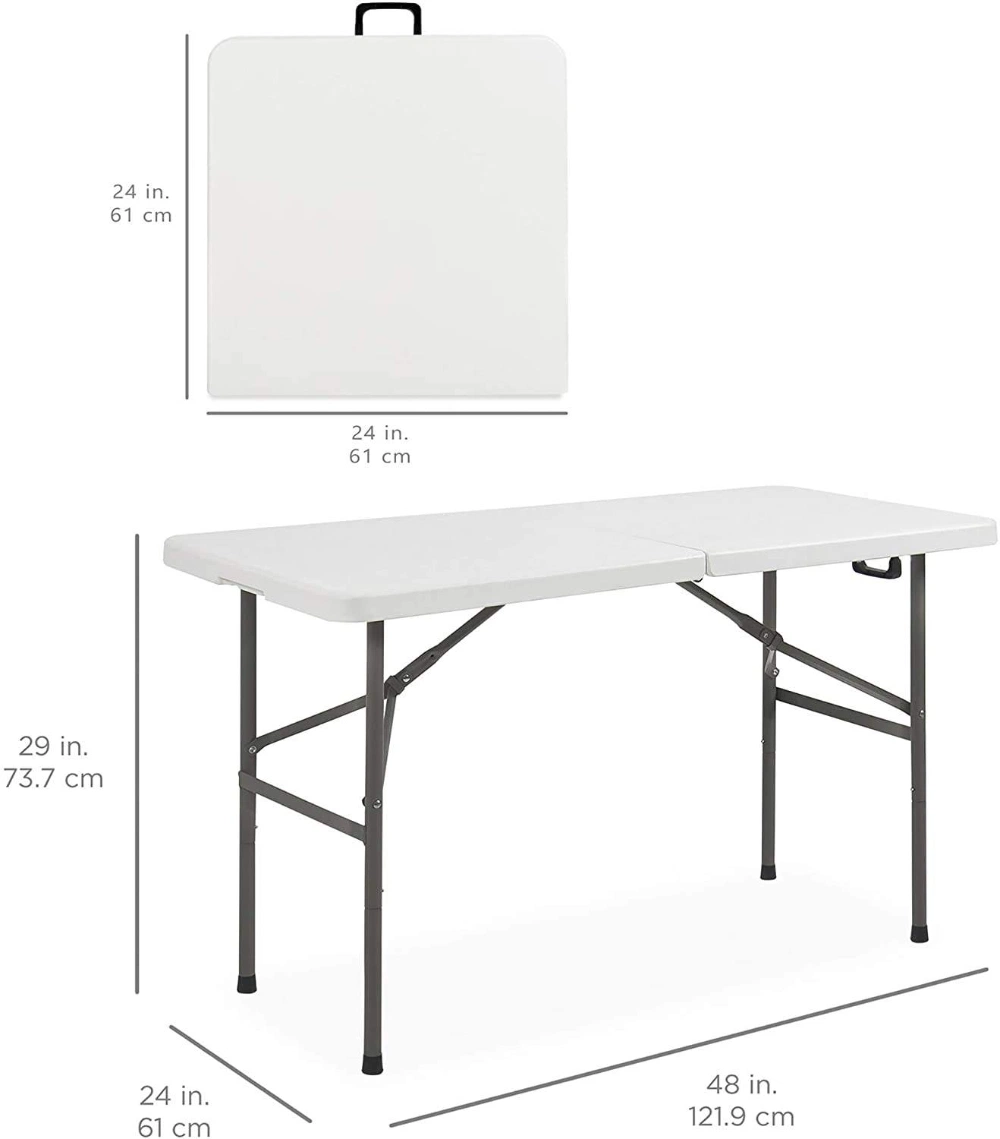 Custom Outdoor Portable Camping Table Rectangular Outdoor Plastic Folding Table