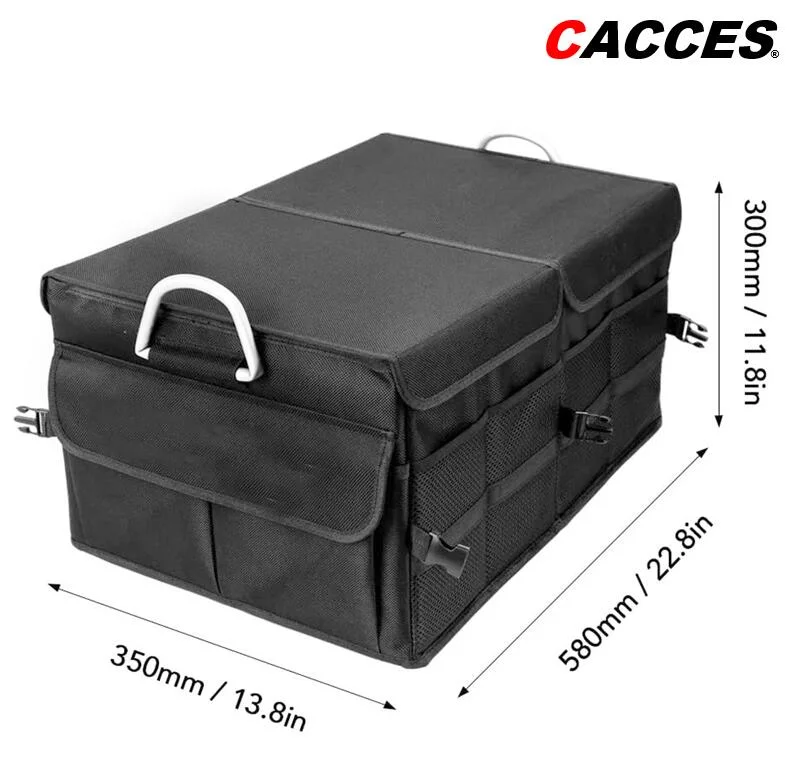 Car Trunk Organiser Portable Storage Bag Organizer Bag Back Seat Folding Car Trunk Organizer Waterproof Car Boot Organiser Multi Use Oxford Cloth Pockets 60L