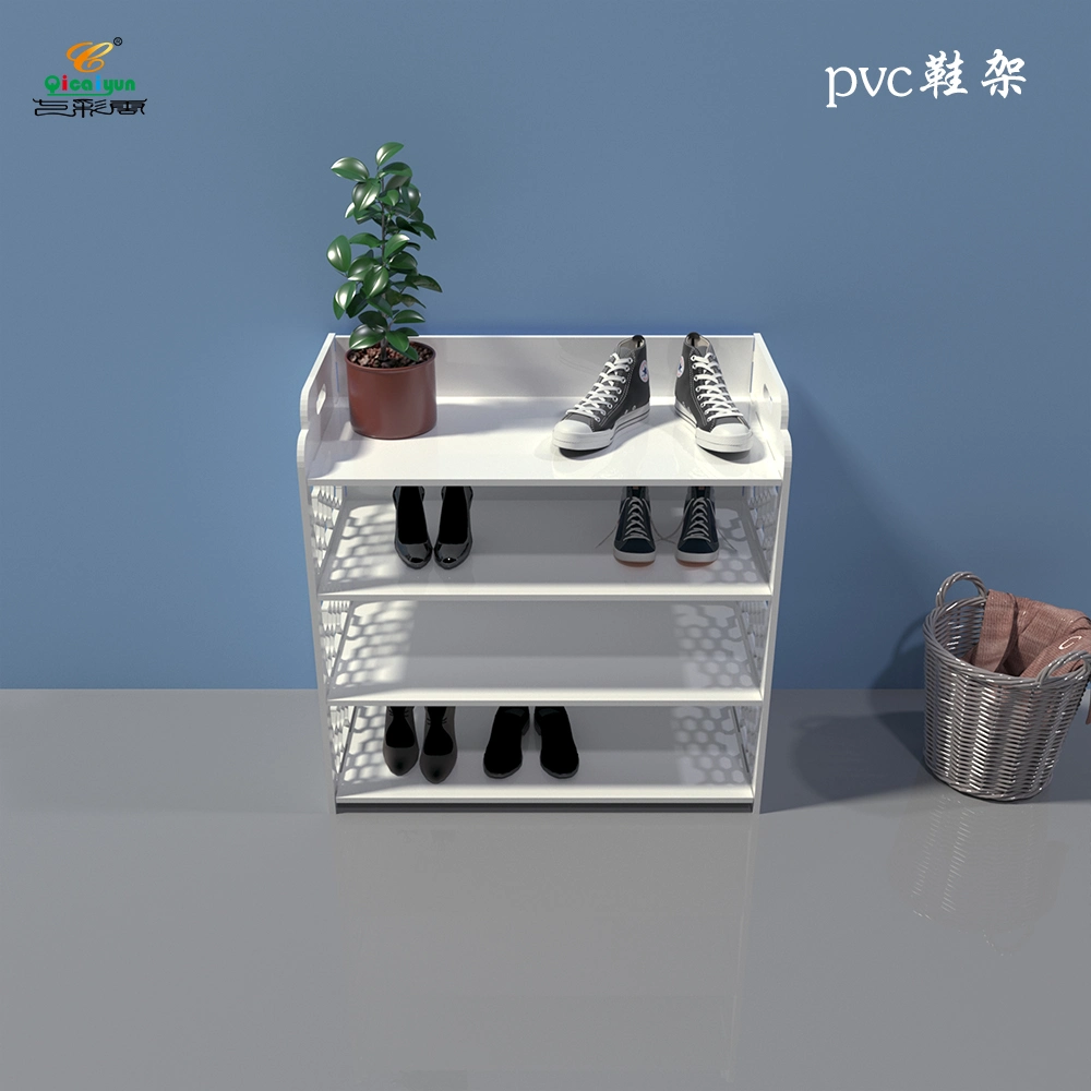 Qcy Creative 4 Layer PVC Shoe Storage Shelf