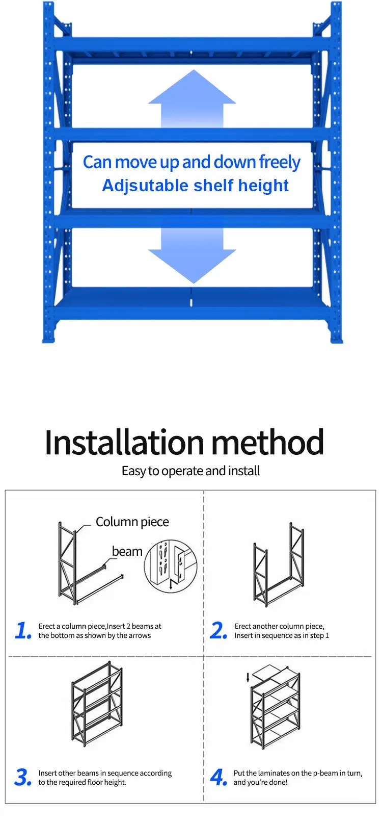 Shelf Metal Shoes Rack Warehouse Garage Shelves