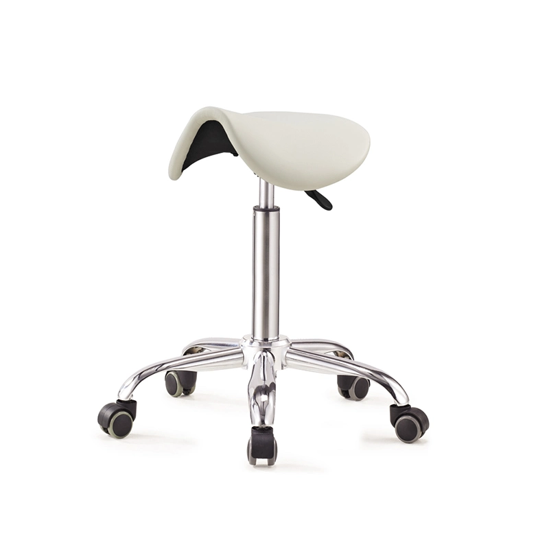 Simple Cheap Salon Saddle Stool Swivel Adjustable Hydraulic Beauty Stool Chair