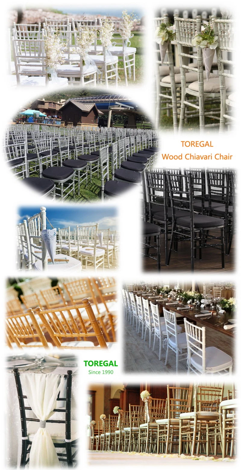 China Limewash Color Wooden Sillas Tiffany Chiavari Hotel Dining Chair