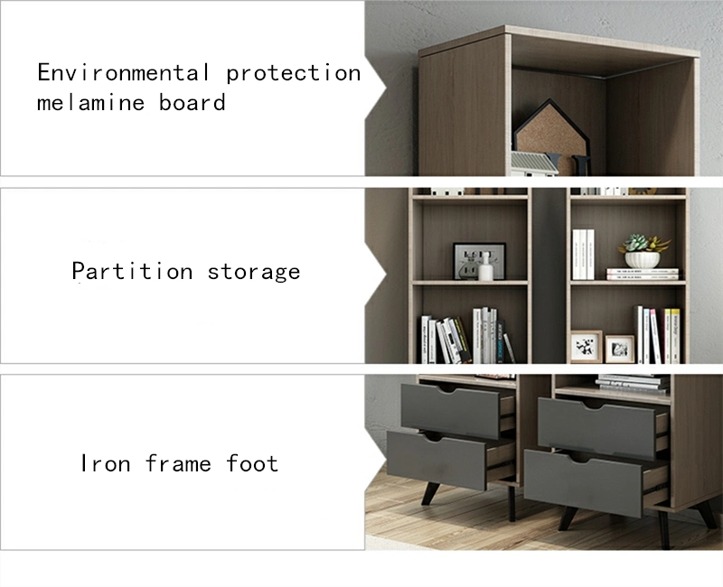 MDF Wood Modern Living Room Metal TV Cabinet Closet Drawer Chest Shoes Rack Kitchen Cabinet Home Furniture Cupboard