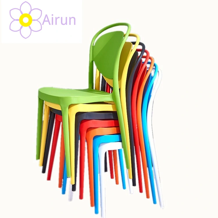 Wholesale Cheap PP Leisure Chair Garden Dining Coffee Outdoor White Stackable Plastic Chair