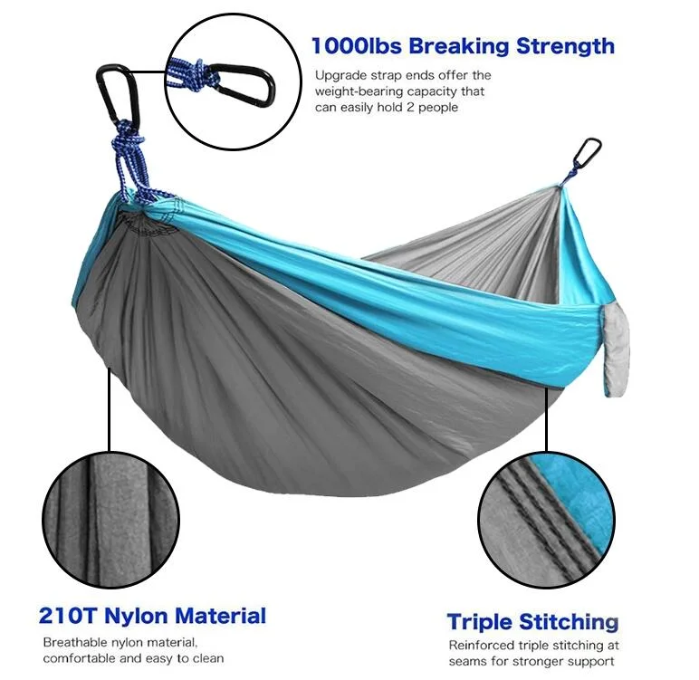 Portable Camping Hammock Double and Single Travel Lightweight Hammock Hanging Chair