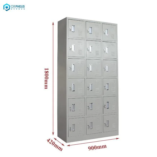 18 Door Staff Dormitory Iron Household Storage Storing Multiple Shoe Cabinets Cupboards