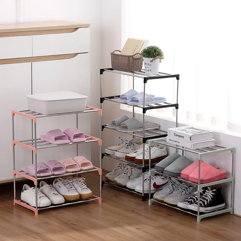 Multi-Layer Stainless Steel Shoe Rack Easy Assemble Storage Cabinet Home Organizer Shoe Rack