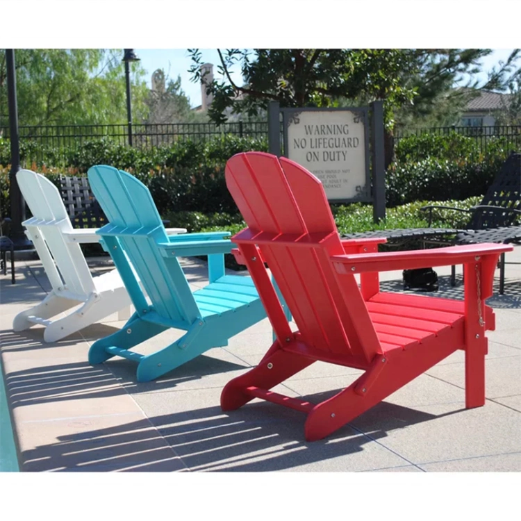 High Quality Waterproof Outdoor All Weather Patio Lawn Folding HDPE Plastic Adirondack Chair