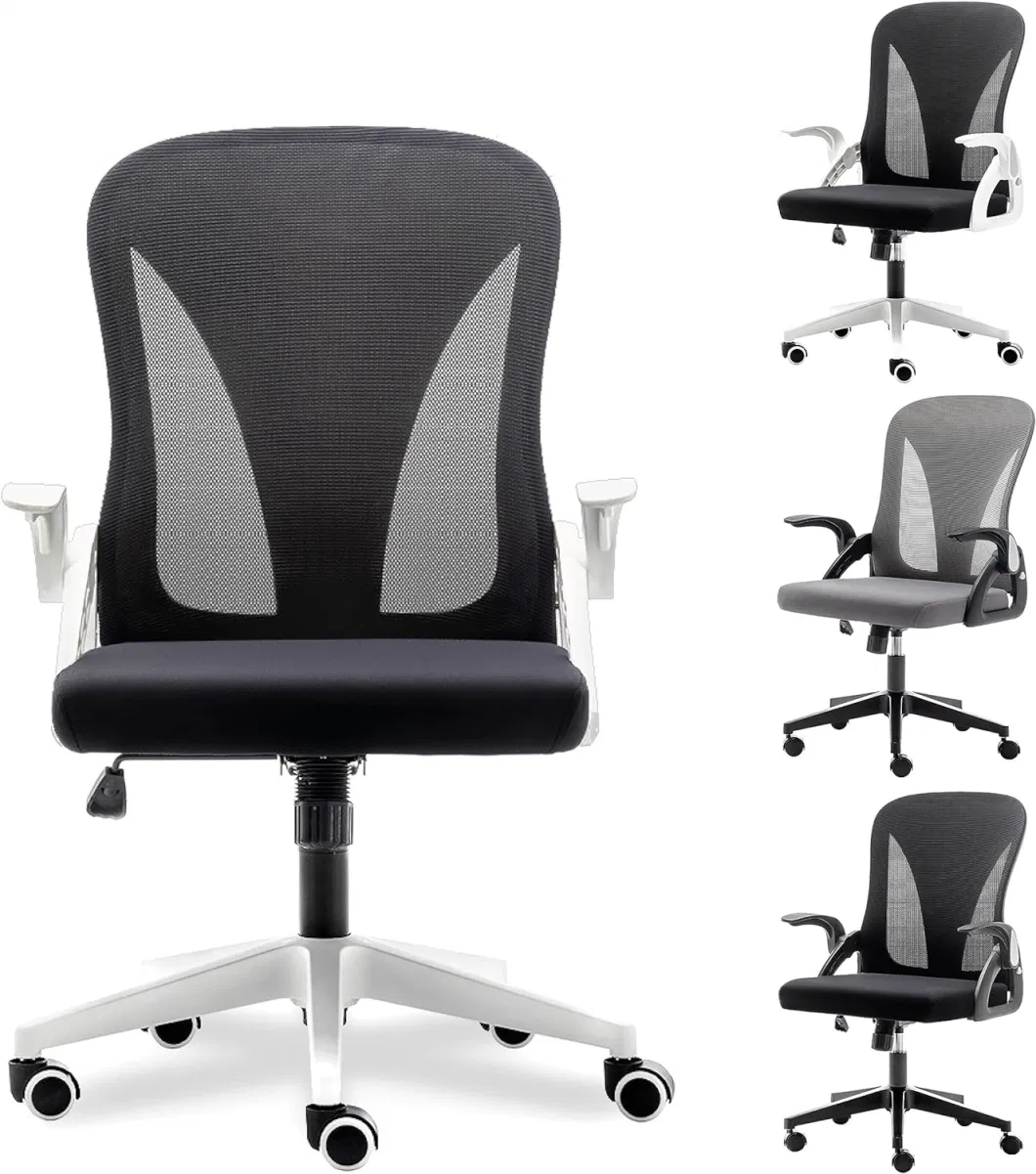 Folding Office Chair for Small Spaces Ergonomic Mesh Computer Chair for Bedroom Desk Chair for Home Work