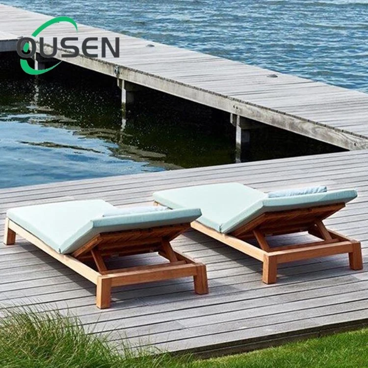 New Design All Weather Customized Daybed Patio Outdoor Garden Glass Fiber Reinforced Plastic Sun Lounger