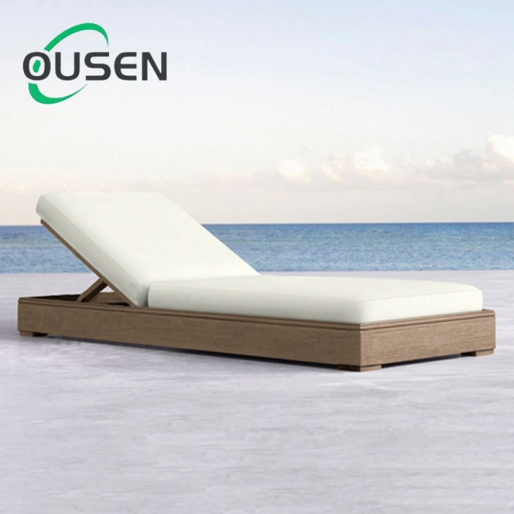 New Design All Weather Customized Daybed Patio Outdoor Garden Glass Fiber Reinforced Plastic Sun Lounger