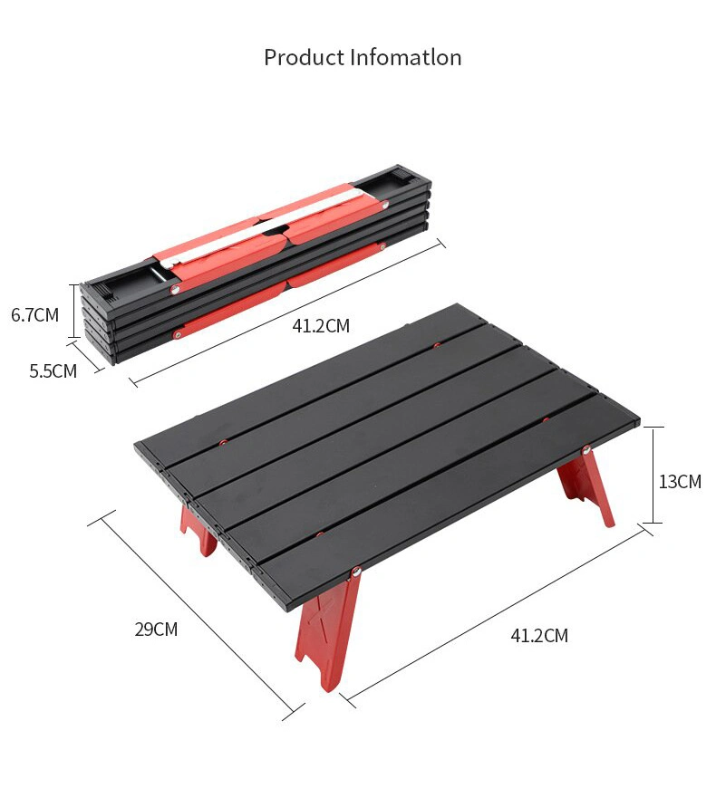 Hot Sale Products Universal Aluminum Folding Portable Small Egg Roll Camping Table Lightweight