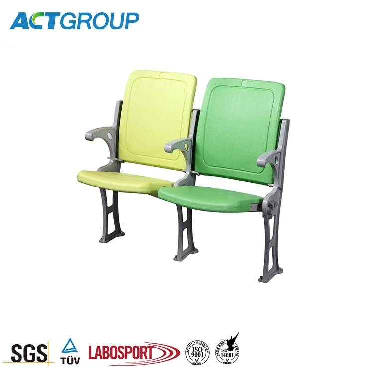 Without Armrest Style Durable Folding Plastic Seats Tip up Stadium Chair