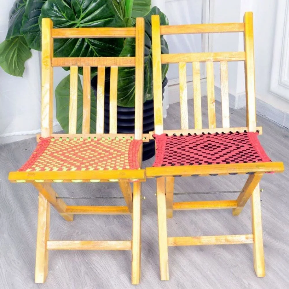 Folding Stool Multipurpose Bamboo Stool Low Stool Collapsible Ci19553