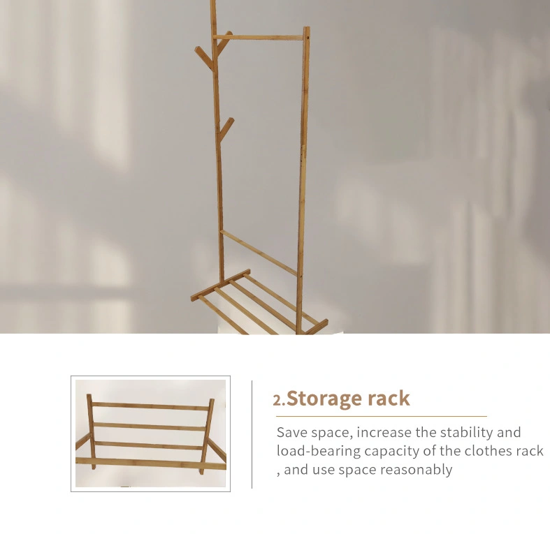 Multi Functional Room Storage for Clothes, Shoes, Wooden Shelves