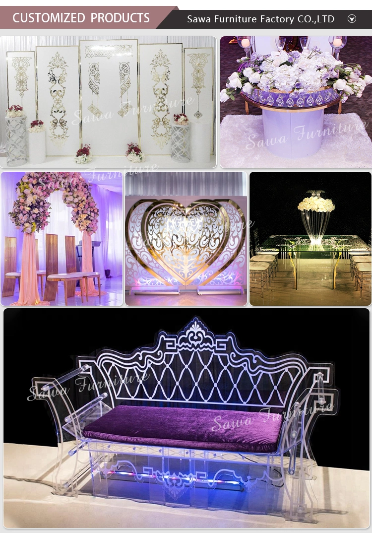 Crystal Acrylic Transparent Round Back Chiavari Tiffany Ghost Chair for Wedding Banquet Event