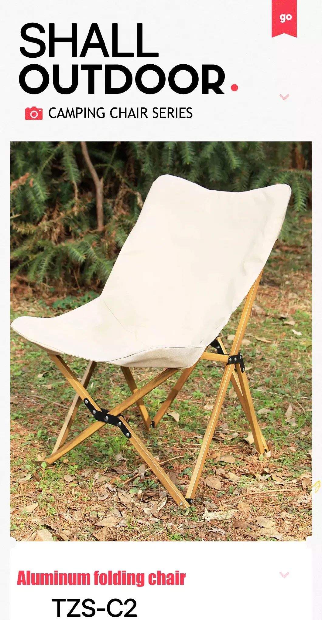 Folding Outdoor Camping Wooden Chair