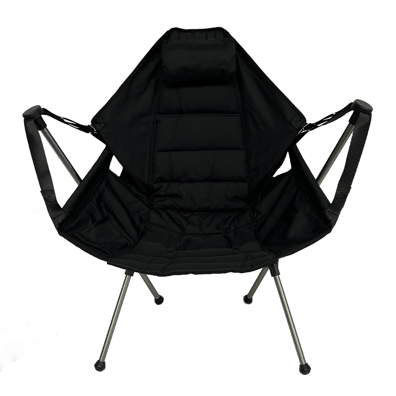 New Arriver Outdoor Portable Camping Rock Chair Camping Folding Rocking Chair for Adults