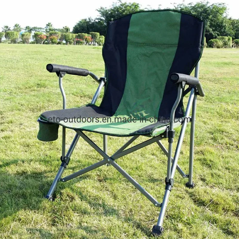 Deluxe Camping Folding Chair Durable Beach Chair Lawn Chair