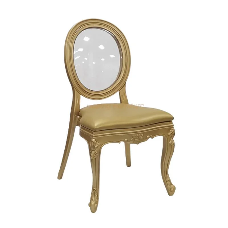 Low Price Plastic Round Back Louis Dining Chairs restaurant Chairs Outdoor Picnic Wedding Event