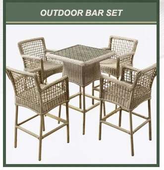 2023 Garden Furniture Chair Outdoor Metal Chair Outside Rope Weave Restaurant Commercial Patio Rope Chair