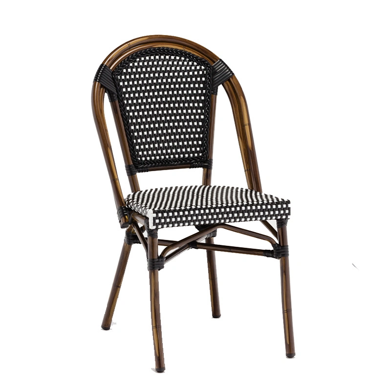 European Outdoor Restaurant French Bistro Rattan Cafe Arm Chairs