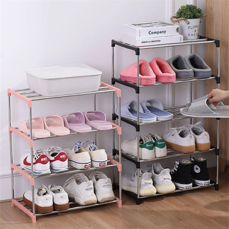 Multi-Layer Stainless Steel Shoe Rack Easy Assemble Storage Cabinet Home Organizer Shoe Rack