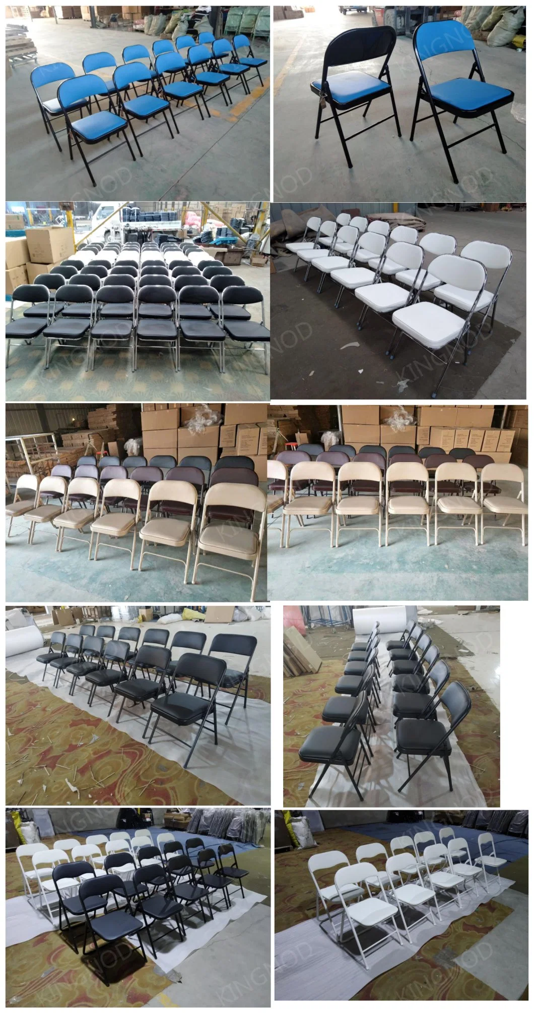 Wholesale Cheap White Black Portable Foldable PP Metal Event Dining Folding Chair for Outdoor