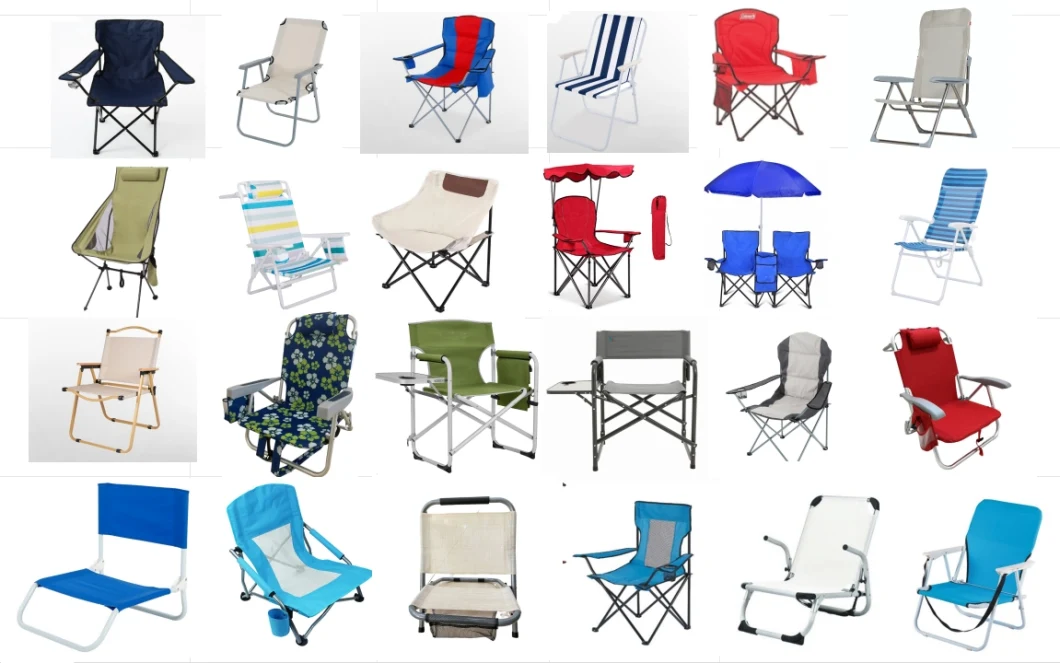 Outdoor Folding Steel Lightweight Portable Plastic Web Lawn Beach Chair