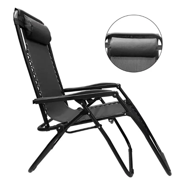 Outdoor Beach Lounge Chair Folding Chair Garden Sun Lounger