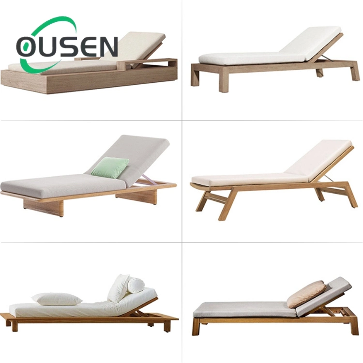 New Design All Weather Customized Daybed Patio Outdoor Garden Glass Fiber Reinforced Plastic Sun Lounger