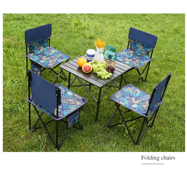 Patio Furniture Garden Chairs Foldable Portable Picnic Tables and Chairs