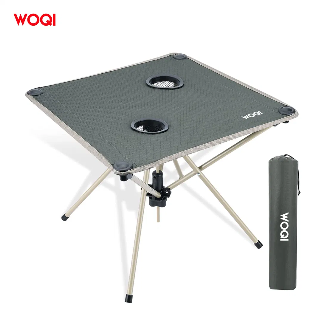 Woqi Portable Camping Table, Small and Lightweight Backpack Hiking Table