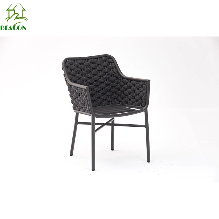 Modern Balcony Garden Chair Outdoor Waterproof Fabric Woven Rope Outdoor Chair with Coffee Table Set Patio Outdoor Furniture Dining Chairs