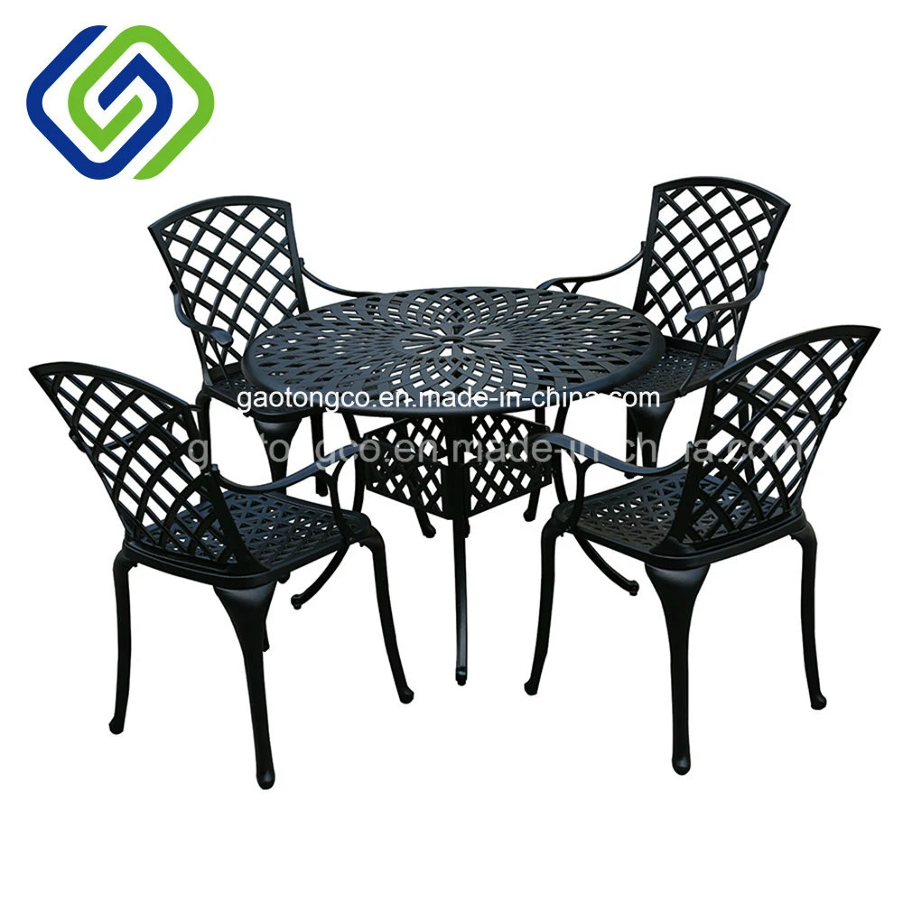 Cast Aluminium Cafe Bistro Set Patio Garden Outdoor Furniture Table and Chairs Set