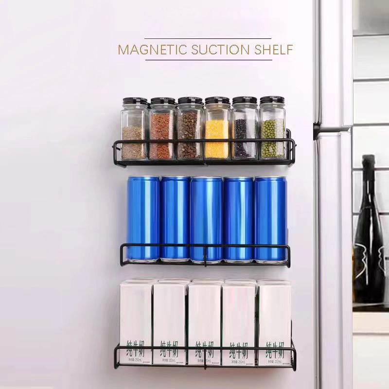 Customization 4 Pcak Magnetic Spice Rack Organizer Metal Wire Spice Set Shelf Rack