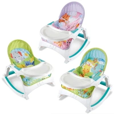 Portable Baby Electric Soothing Rocking Chair Hanging Toys Vibration Bounce Chair Folding Safety Soft Baby Nest Lounger Bed Baby Swing Chair