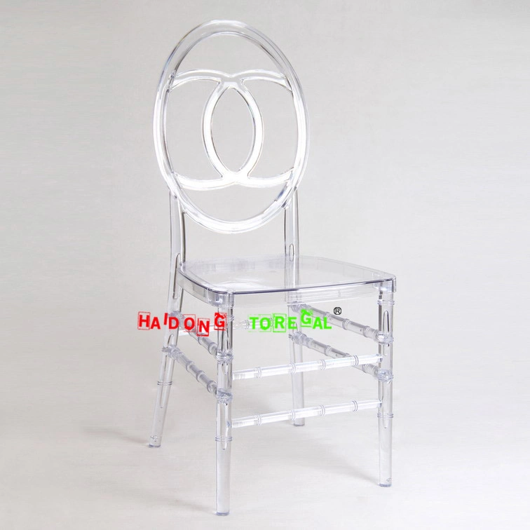 Transparent Color Polycarbonate Resin Double C Phoenix Pisces Chair