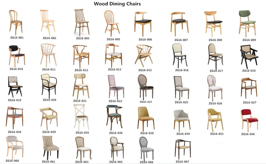 Modern Furniture Solid Wood Solid Back Side Chairs Cane Dining Chair