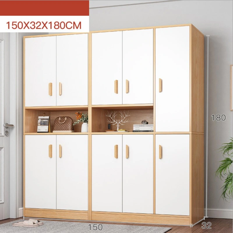 Sliding Door Shoe Cabinet Household Entrance Large Capacity High Vertical Simple Modern Porch Cabinet Heightening Multi-Layer Sliding Door Shoe Rack