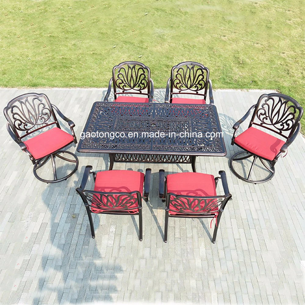 Cast Aluminium Cafe Bistro Set Patio Garden Outdoor Furniture Table and Chairs Set