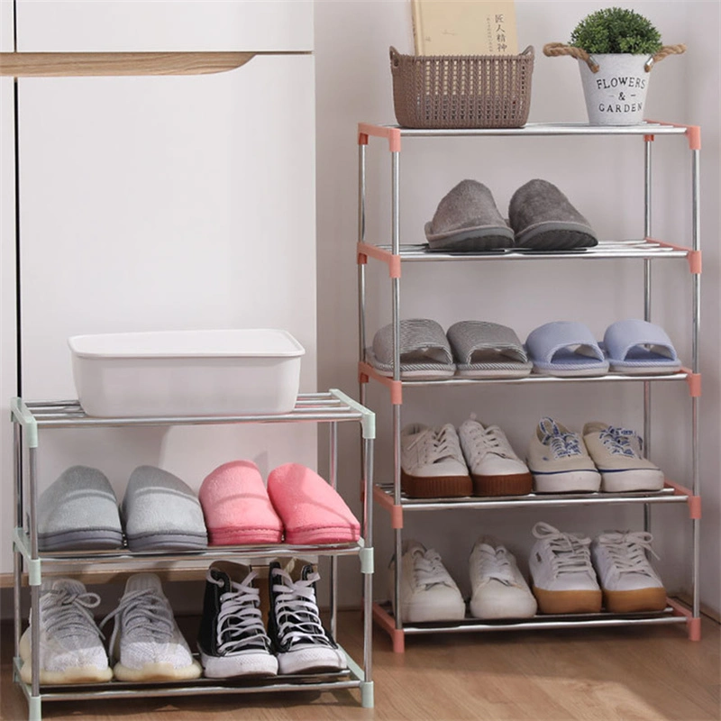 Multi-Layer Stainless Steel Shoe Rack Easy Assemble Storage Cabinet Home Organizer Shoe Rack