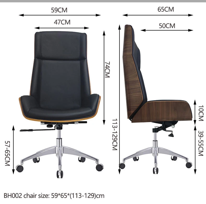 Swivel Executive Quality PU Leather Director Luxury Boss Arm Ergonomic Office Chair