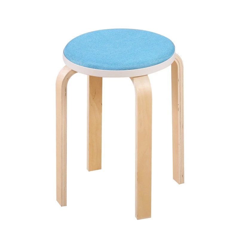 Modern Design Dining Room Living Room Ottoman Outdoor Hotel Furniture Simple Leisure Wooden Leg Stool