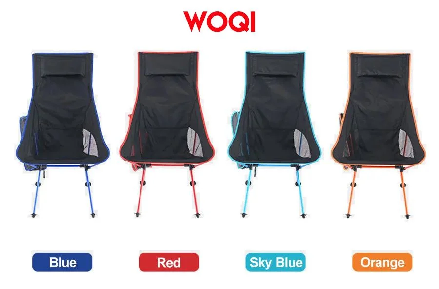 Woqi Customized Outdoor Lightweight Leisure Lawn Chair, Foldable Beach Camping Chair