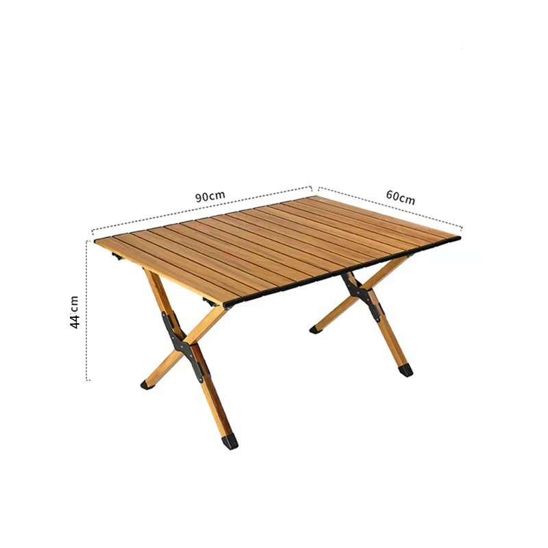 Folding Outdoor Camping Table with Adjustable Height 4-Folds Compact Small Lightweight Portable