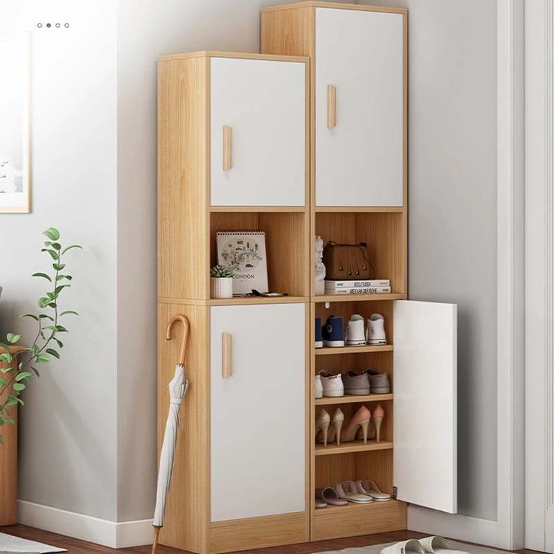 Shoe Cabinet Household Entrance Entrance Hallway Cabinet Narrow High Vertical Storage Large Capacity Simple Multi-Function Storage Narrow Shoe Rack