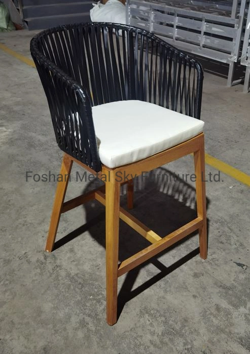 Outdoor Teak Aluminum Wooden Garden Hotel Villa Patio Rattan Chair